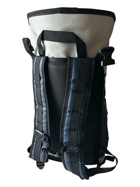 Dry Insulated Backpack Cooler 36 Can in White and Navy - Lightweight Travel Pack